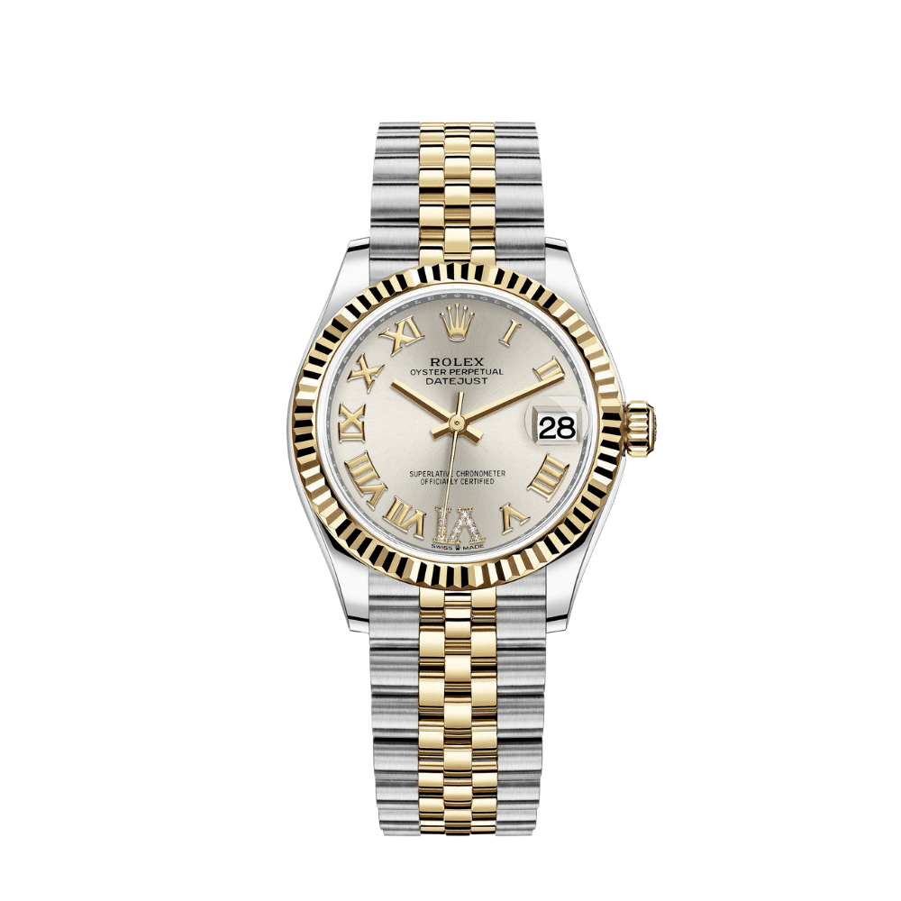 R01ex Datejust 31 278273 ‘Ladies’ Yellow Gold Stainless Steel Silver Dial