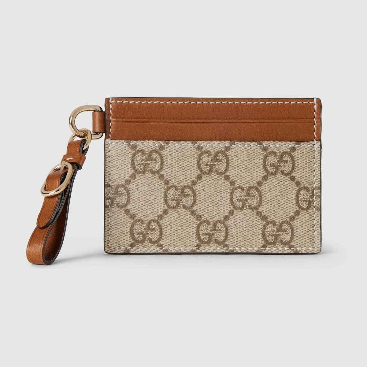 Gvc*1 Emblem card case with strap
