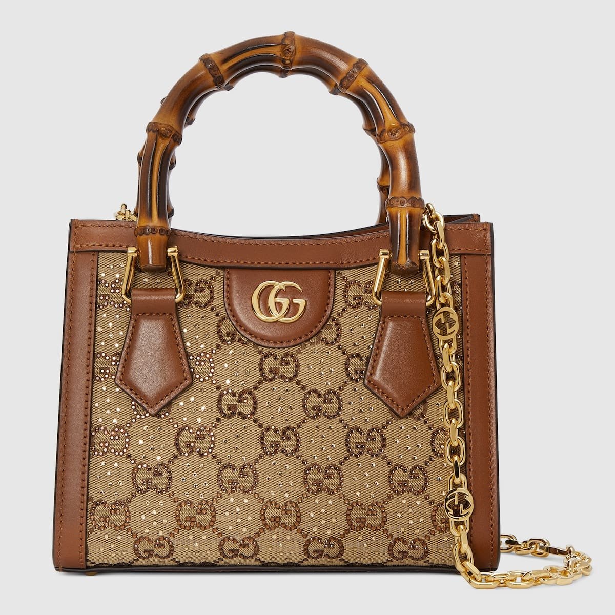 Gvc*1 Diana crystals small tote bag