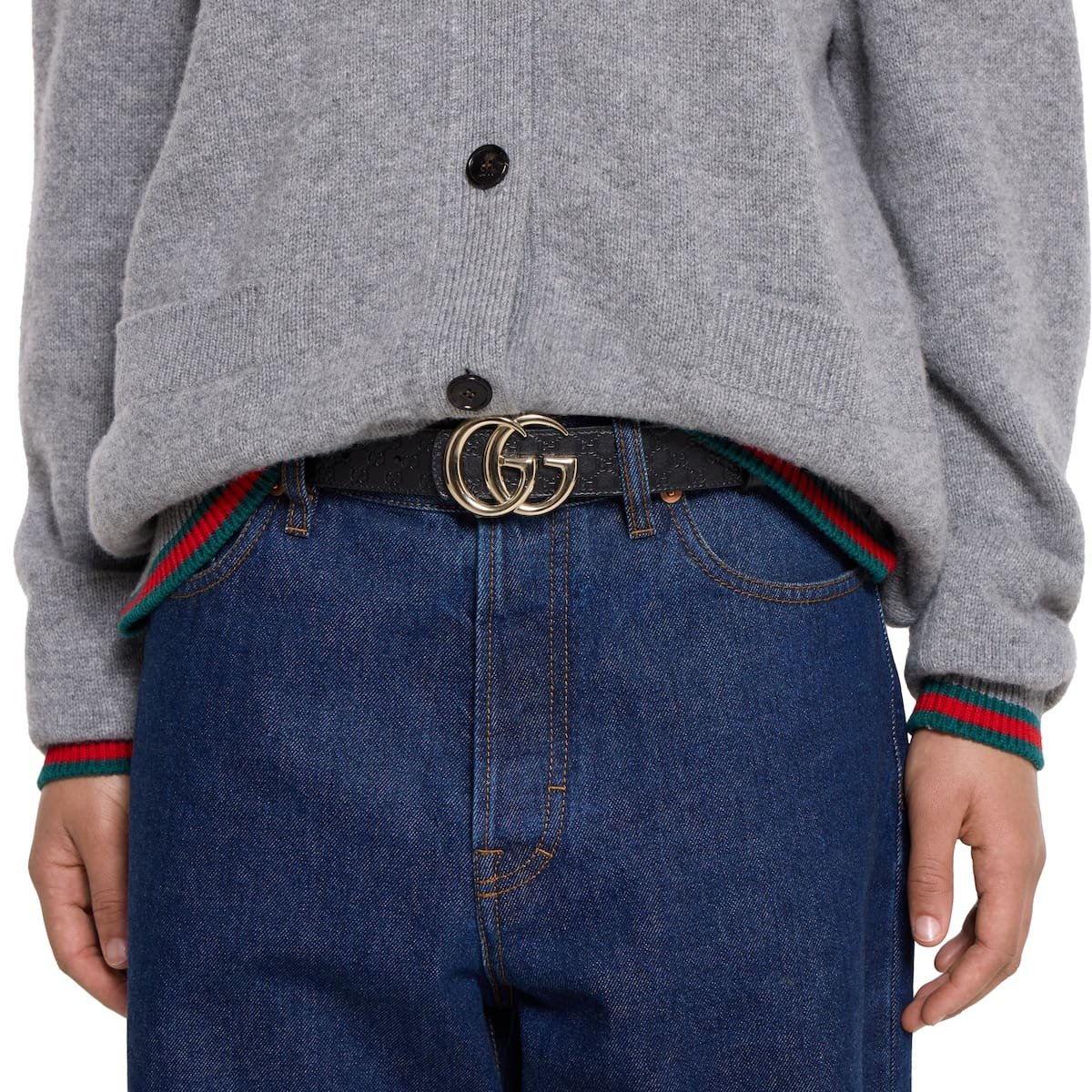 Gvc*1 Reversible GG Marmont belt