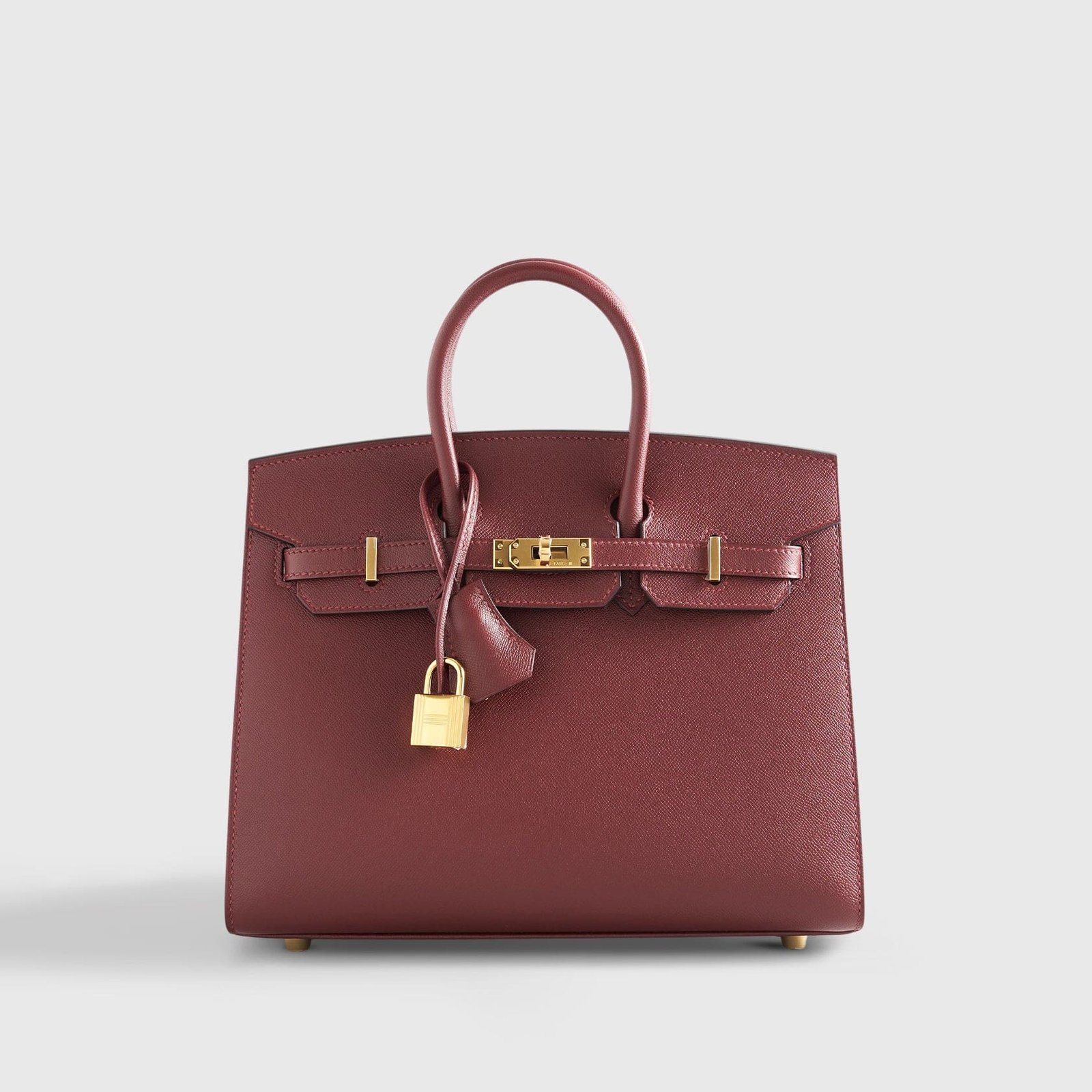 H**me5 Birkin 25 Veau Madame Rouge H Gold Hardware