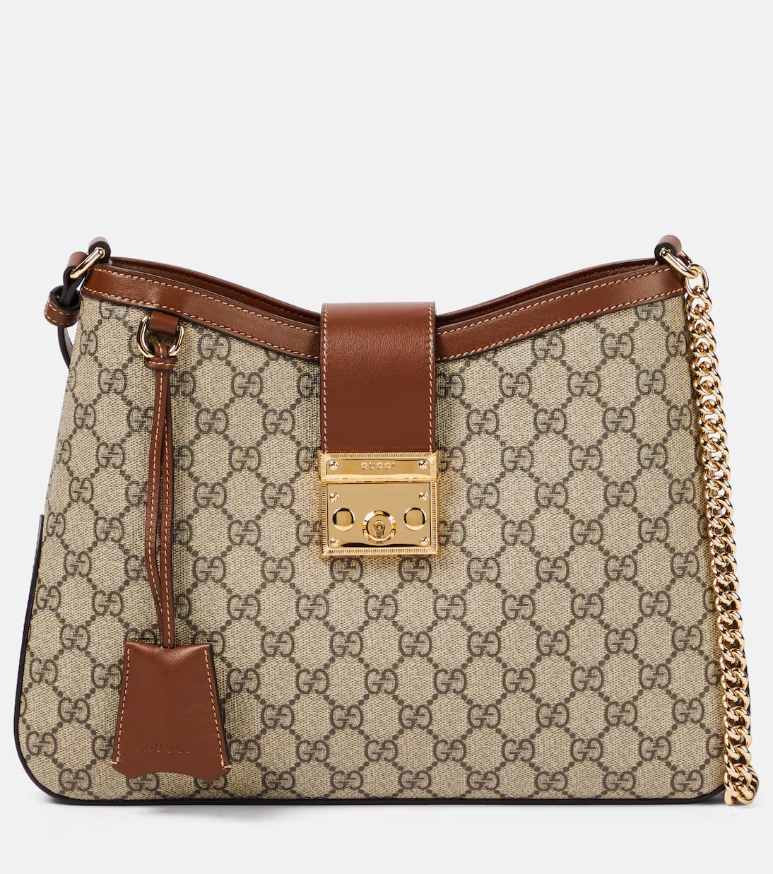 Gvc*1 Padlock Medium GG Canvas shoulder bag