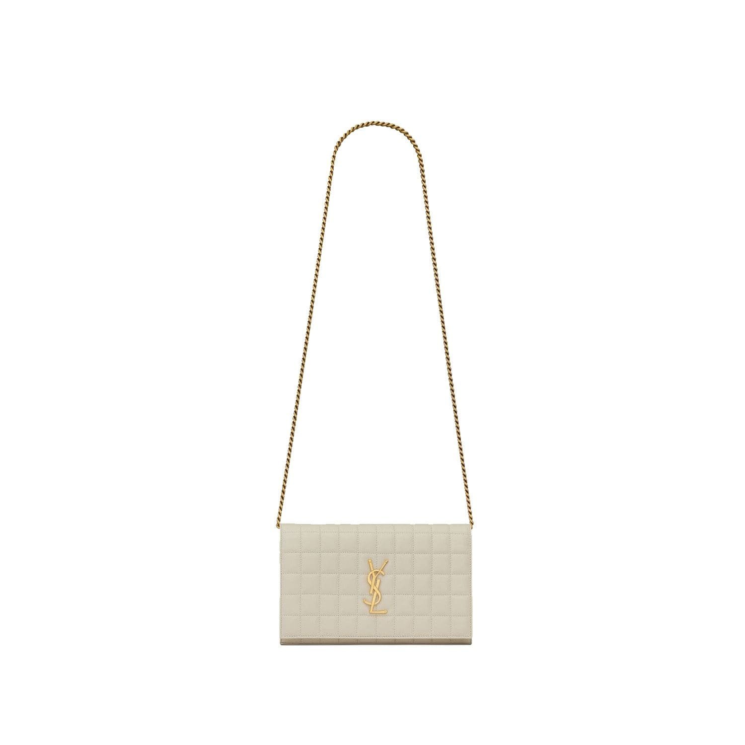 Sa1nt Lau*nt LAMBSKIN CASSANDRE CHAIN WALLET