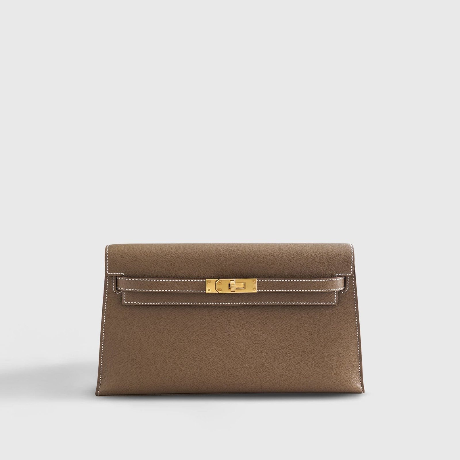 H**me5 Kelly Elan 27 Veau Madame Etoupe Gold Hardware