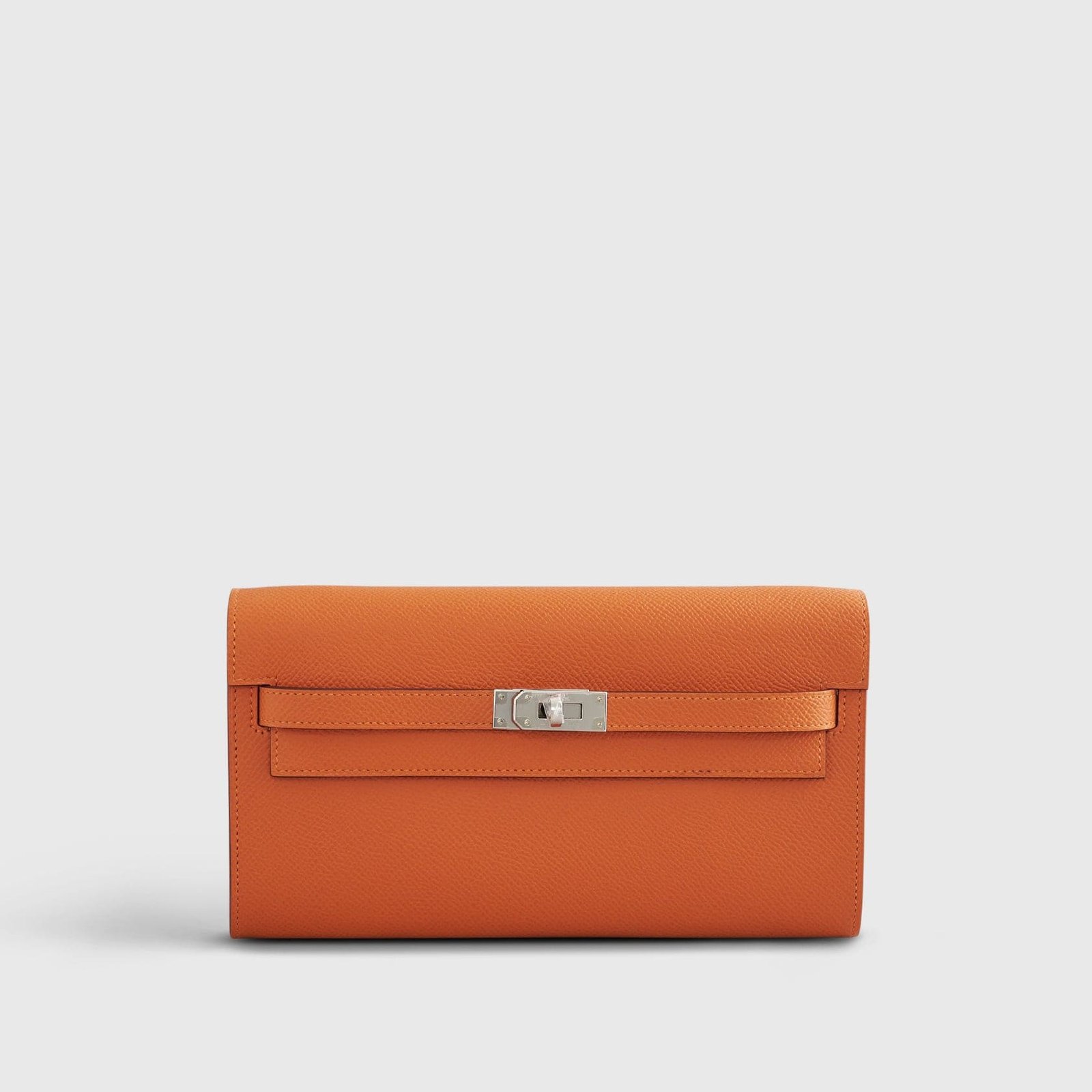 H**me5 Kelly To Go Epsom Orange Palladium Hardware