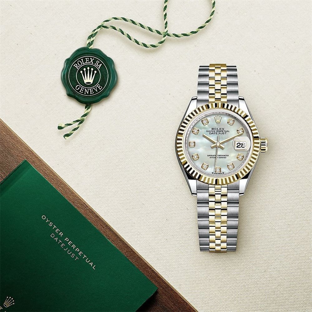 R01ex Datejust 126333 White MOP D1am0nd Jubilee 41mm