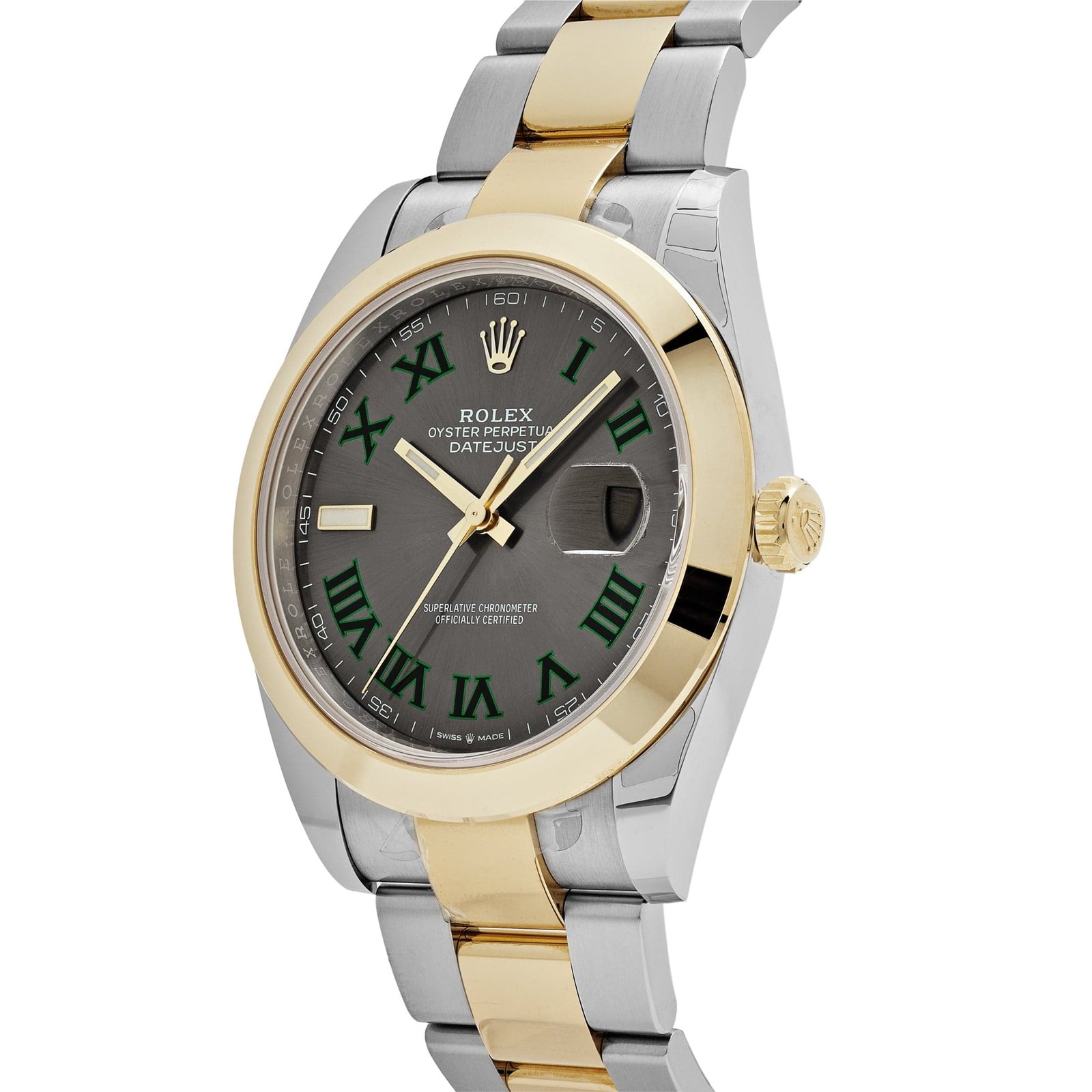 R01ex Datejust 41 126303 ‘Wimbledon’ Yellow Gold Stainless Steel Slate Dial (2024)
