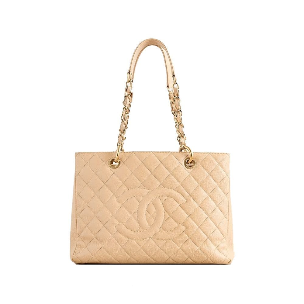 Ch**el Grand Shopping Tote Caviar