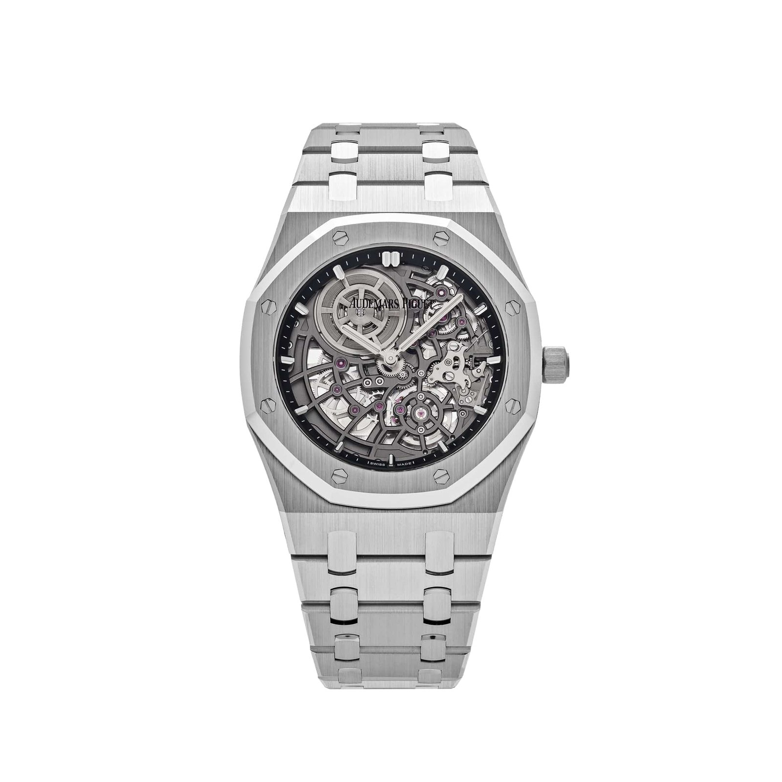 Audemars P1g*et Royal Oak 16204BC.OO.1240BC.01 ‘Jumbo’ Extra-Thin Openworked White Gold