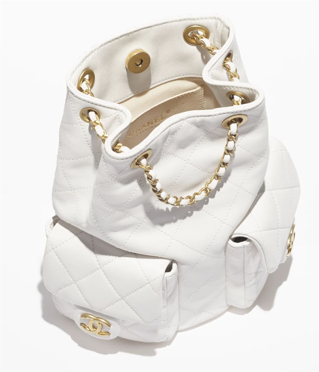 Ch**el Cruise 2024/25 Backpack（White）