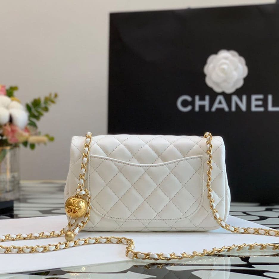 Ch**el Pearl Crush Mini Rectangular Flap Bag as1787