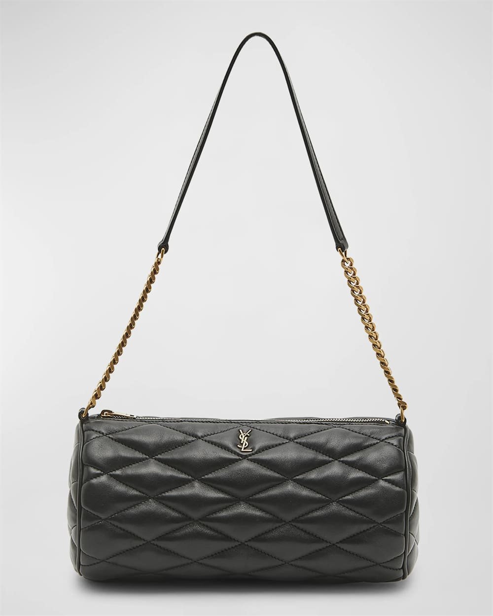 Sa1nt Lau*nt Sade Medium Y51 Tube Shoulder Bag in Quilted Smooth Leather