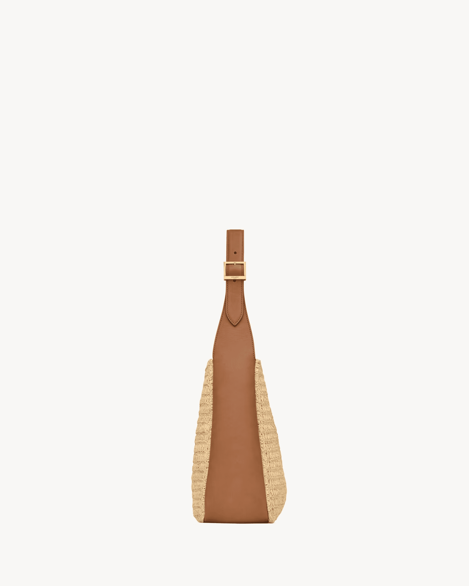 Sa1nt Lau*nt le 5 à 7 S*pple small in raffia and leather