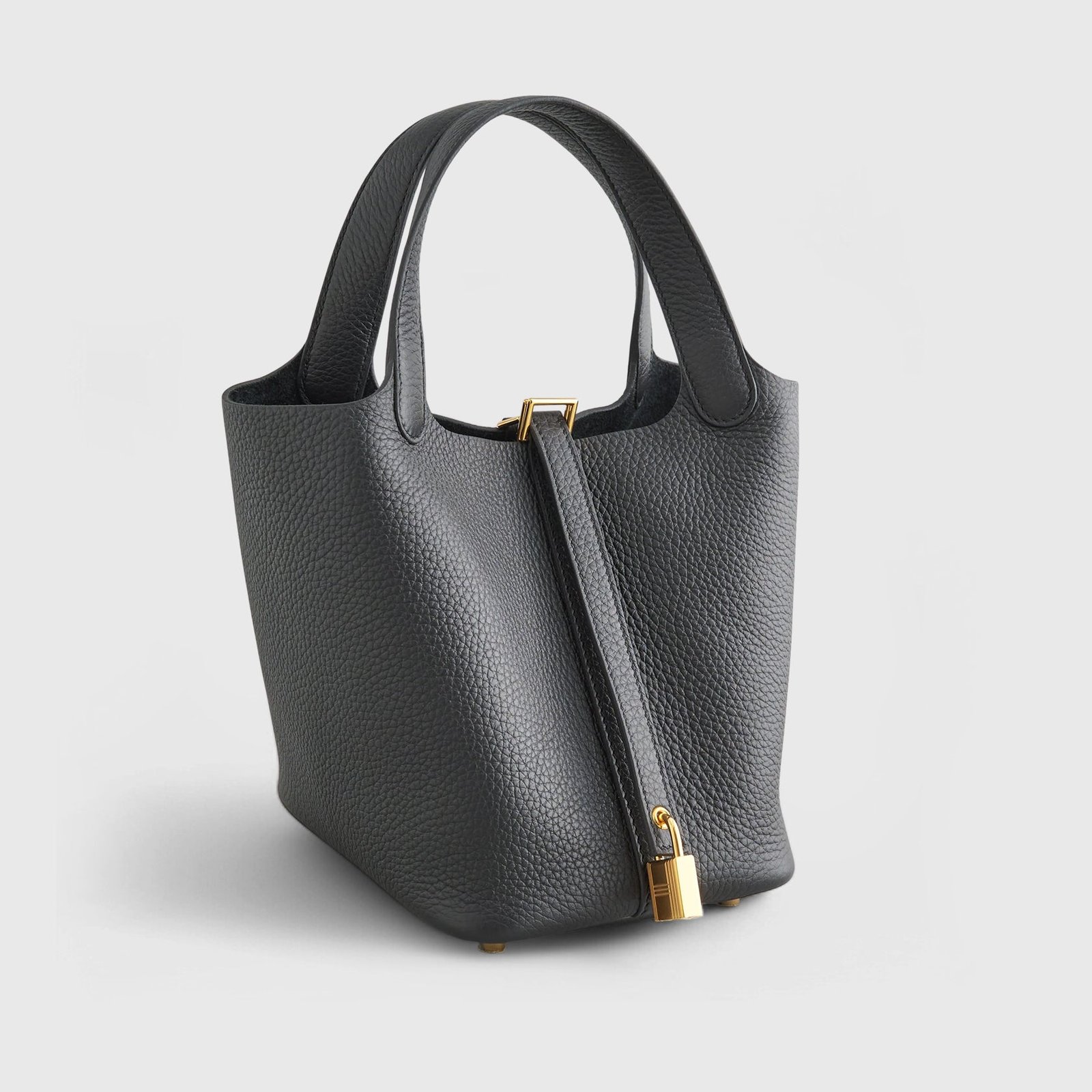 H**me5 Picotin 18 Clemence Black Gold Hardware