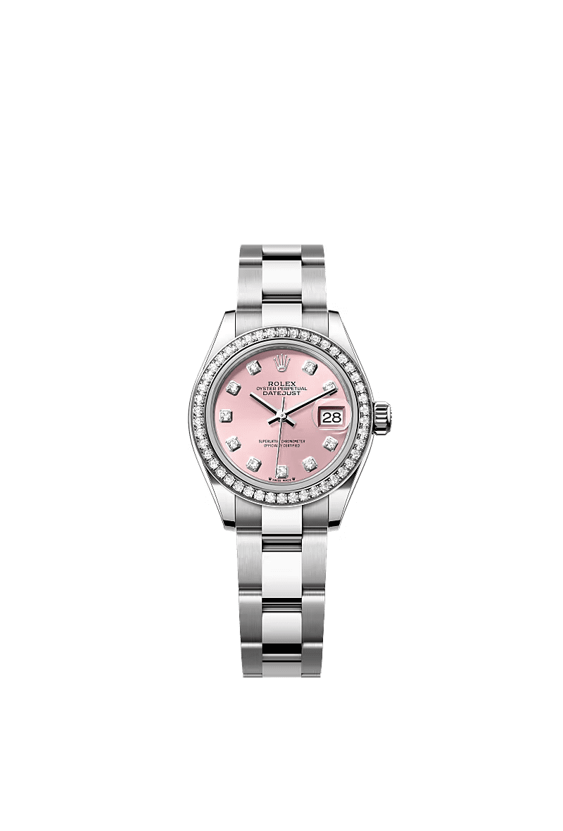 R01ex Oyster Perpetual 31mm 1.50ct D1am0nds Pink Dial Steel Automatic Watch