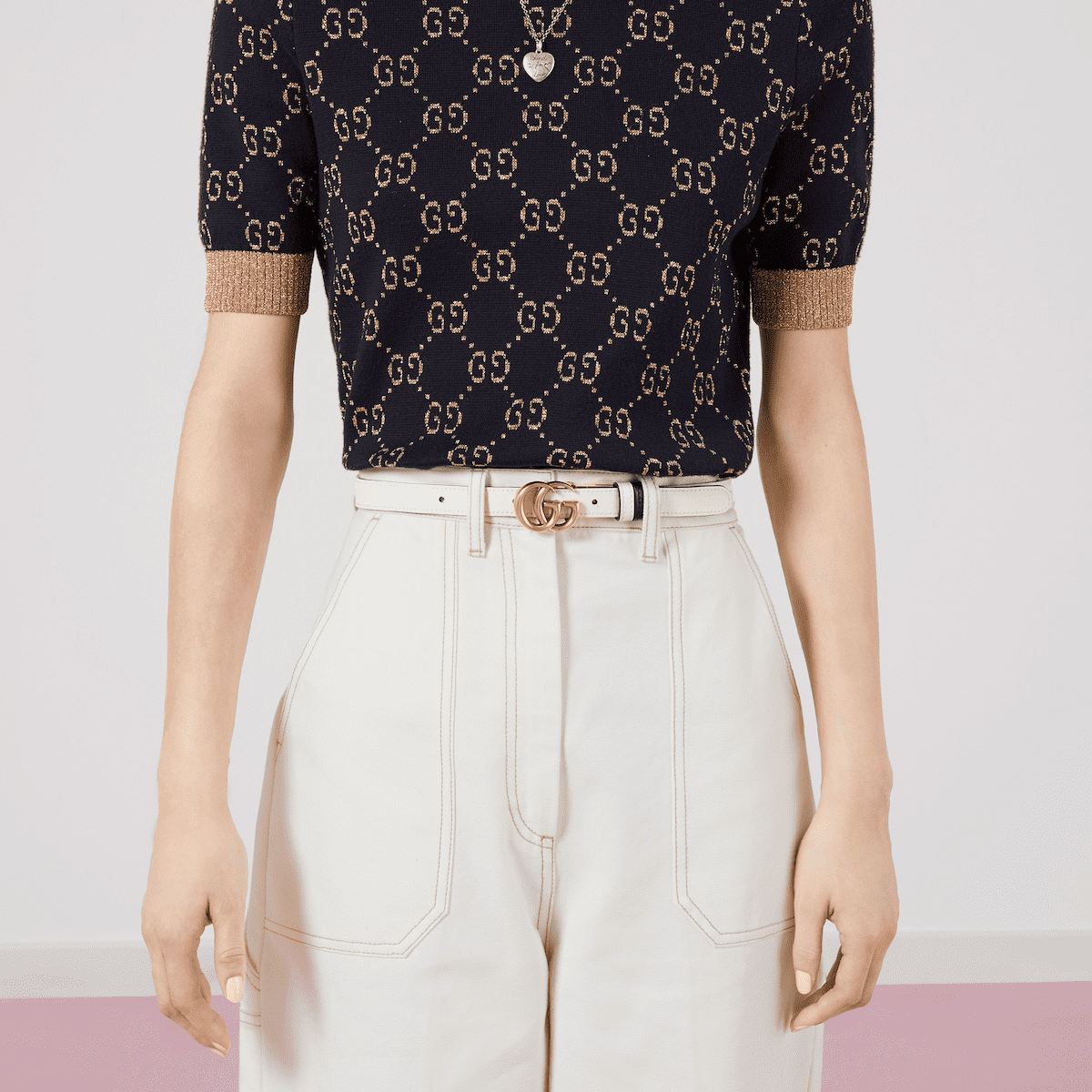 Gvc*1 GG Marmont reversible thin belt