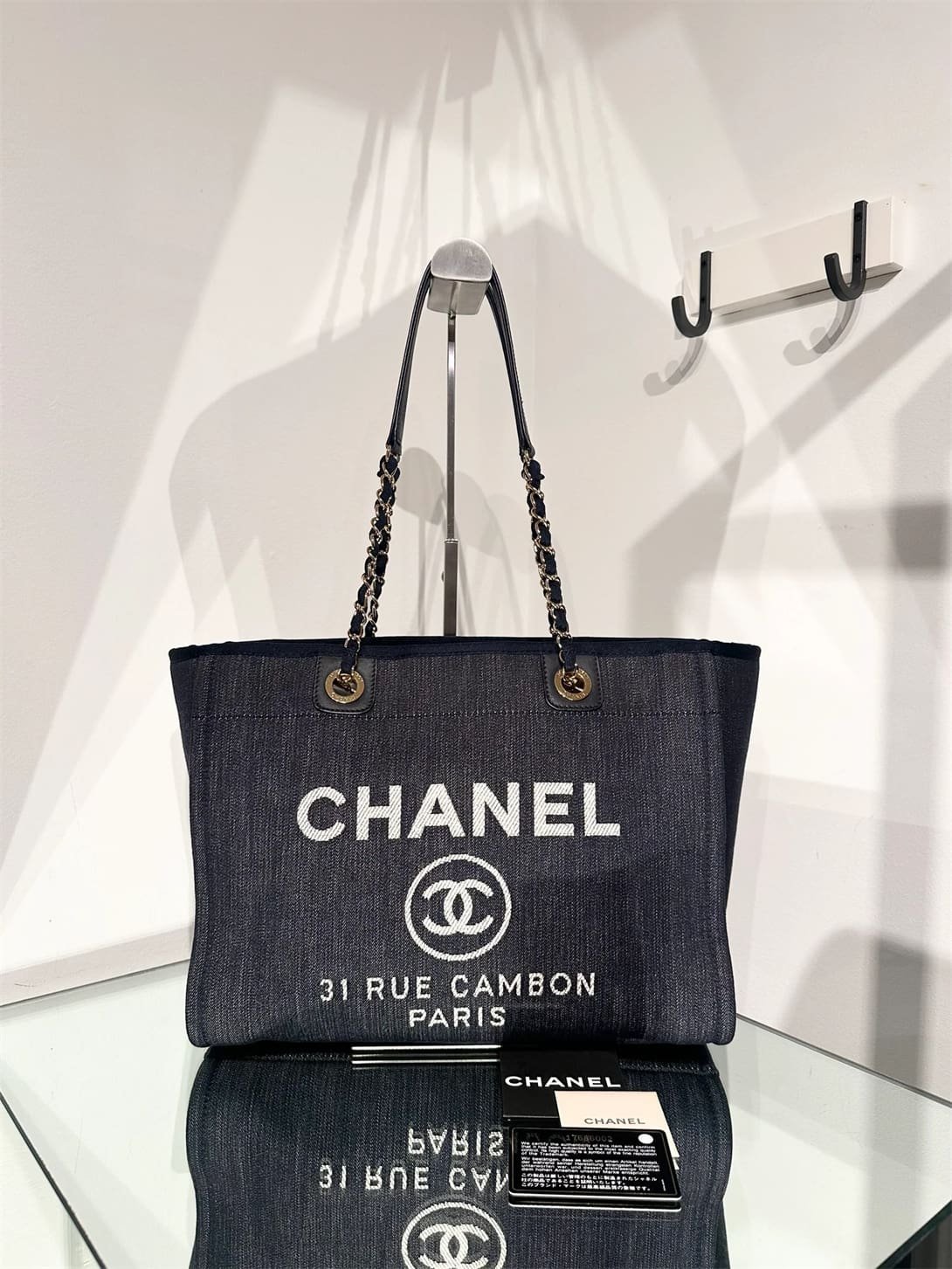 Ch**el Deauville Denim Small Tote