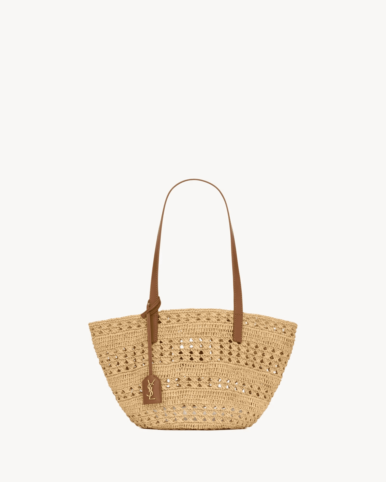 Sa1nt Lau*nt panier small bag in raffia