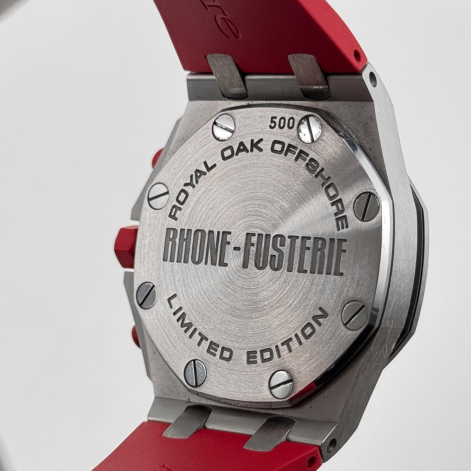 Audemars P1g*et Royal Oak Offshore Chronograph 26108ST.OO.D066CR.01 Rhone-Fusterie Stainless Steel Red Dial Limited Edition (2009)