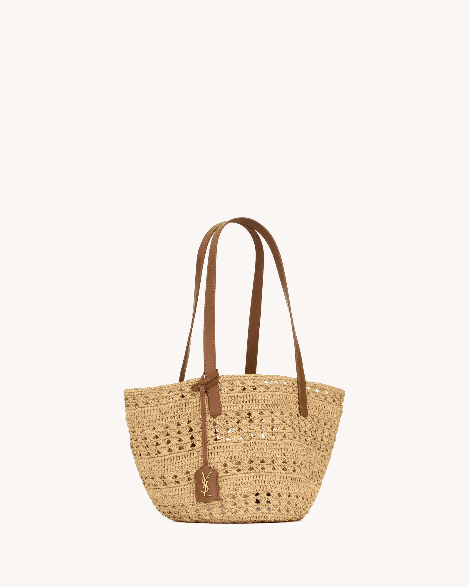 Sa1nt Lau*nt panier small bag in raffia
