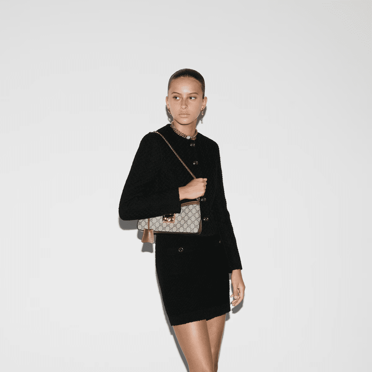 Gvc*1 Padlock small shoulder bag