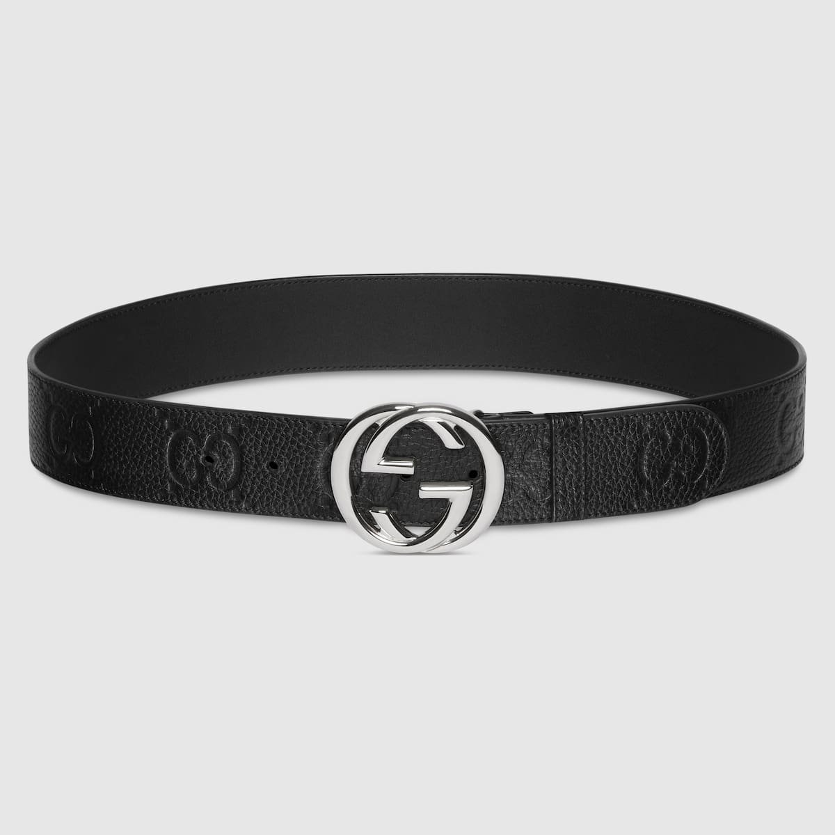 Gvc*1 Wide belt with Interlocking G buckle
