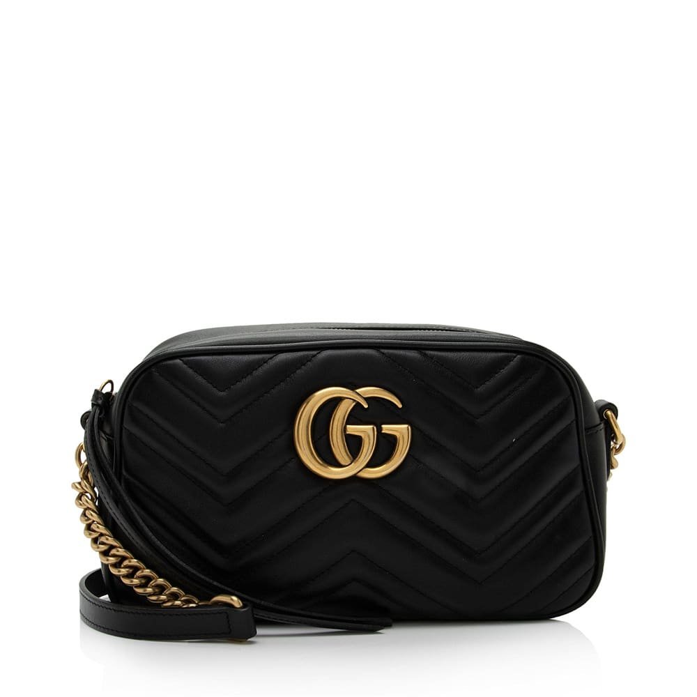 Gvc*1 Matelasse Leather GG Marmont Small Shoulder Bag (SHF-8WEwIl)