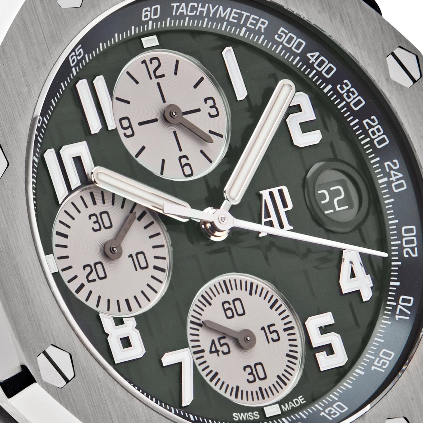 Audemars P1g*et Royal Oak Offshore 26238TI.OO.A056CA.01 Chronograph Titanium Green Dial