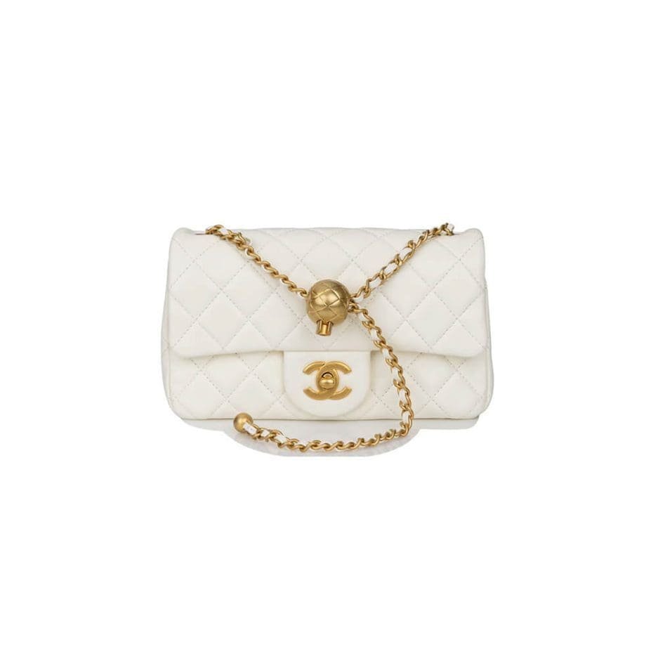 Ch**el Pearl Crush Mini Rectangular Flap Bag as1787