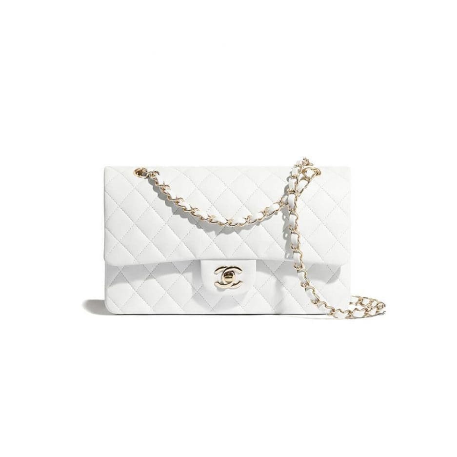Ch**el Classic Flap Handbag GOLD METAL