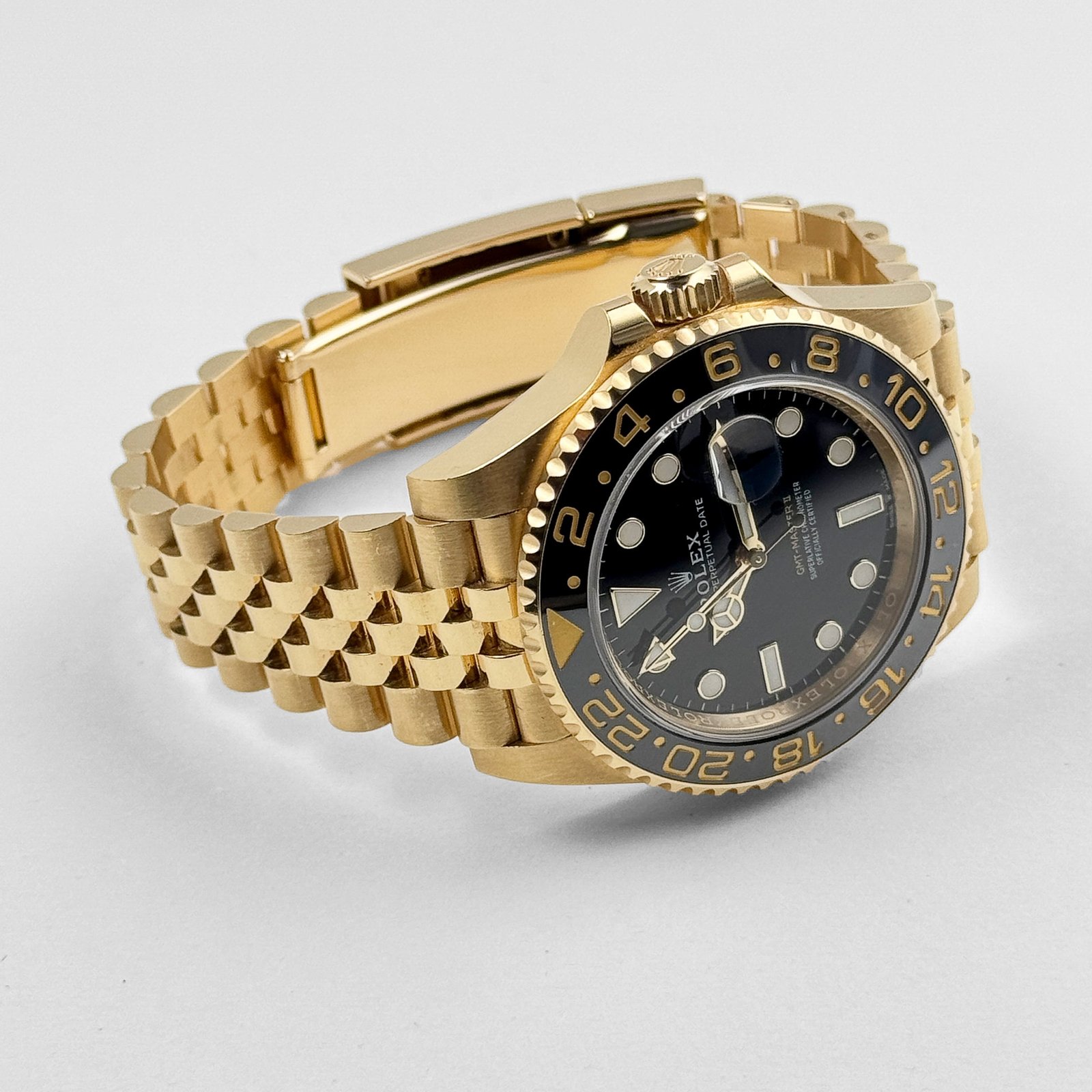 R01ex GMT-Master II 126718GRNR Yellow Gold Black Dial Jubilee (2023)