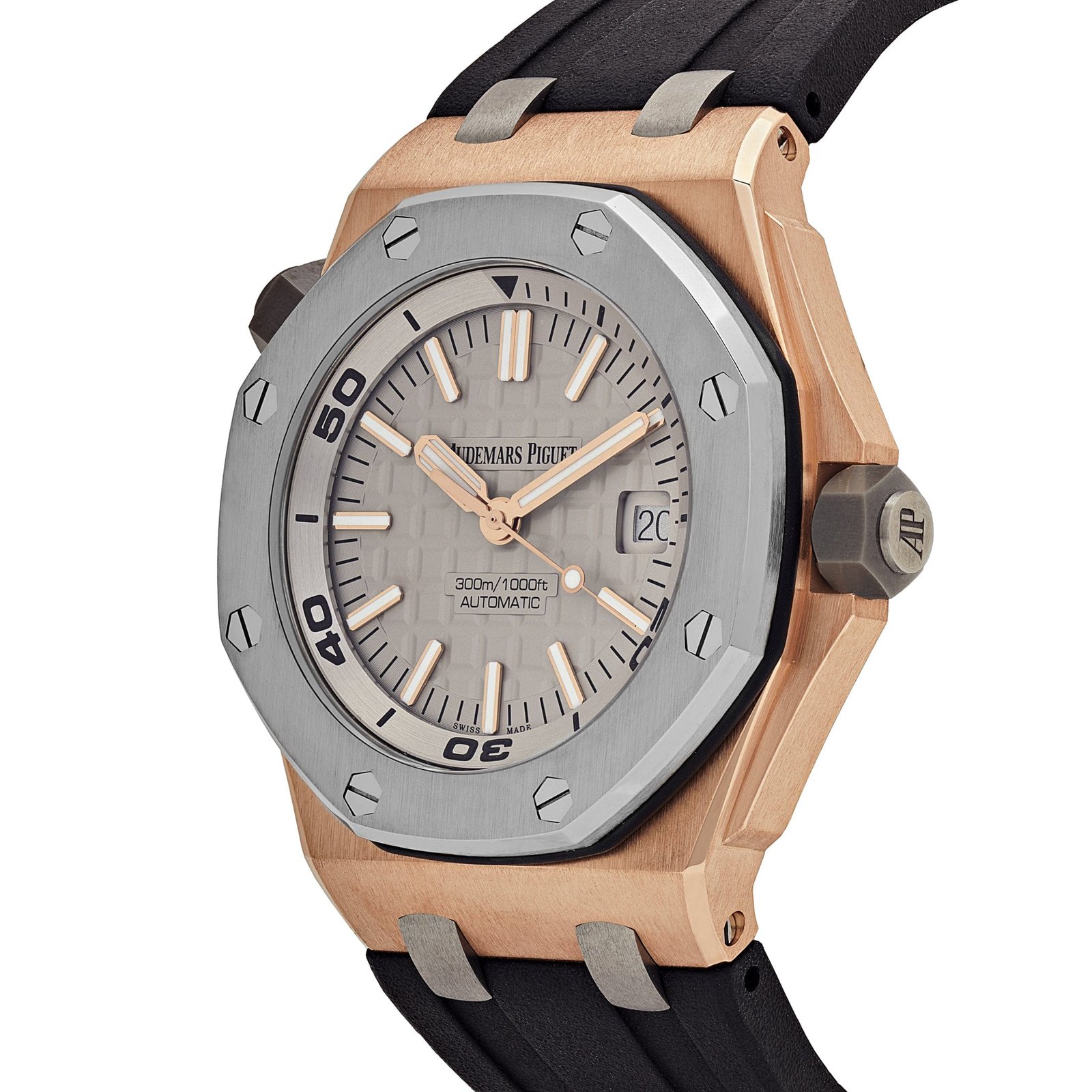 Audemars P1g*et Royal Oak Offshore 15711OI.OO.A006CA.01 Diver Rose Gold Grey Dial Limited Edition