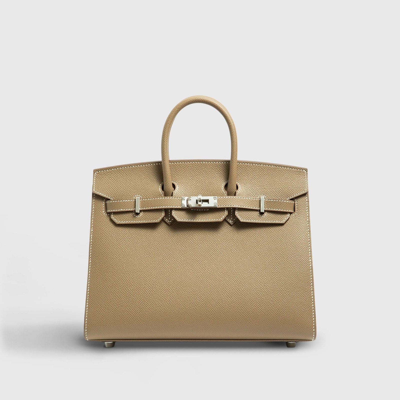 H**me5 Birkin 25 Epsom Etoupe Sellier Palladium Hardware