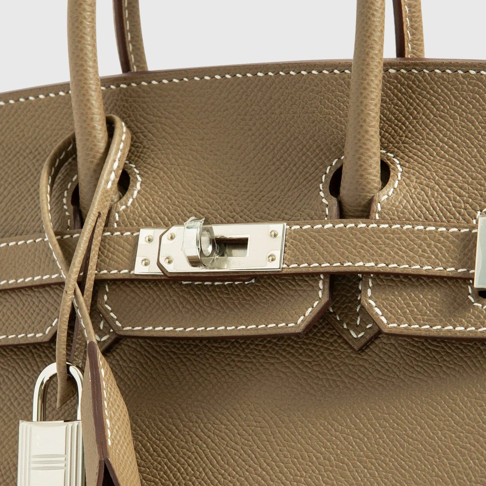 H**me5 Birkin 25 Epsom Etoupe Sellier Palladium Hardware