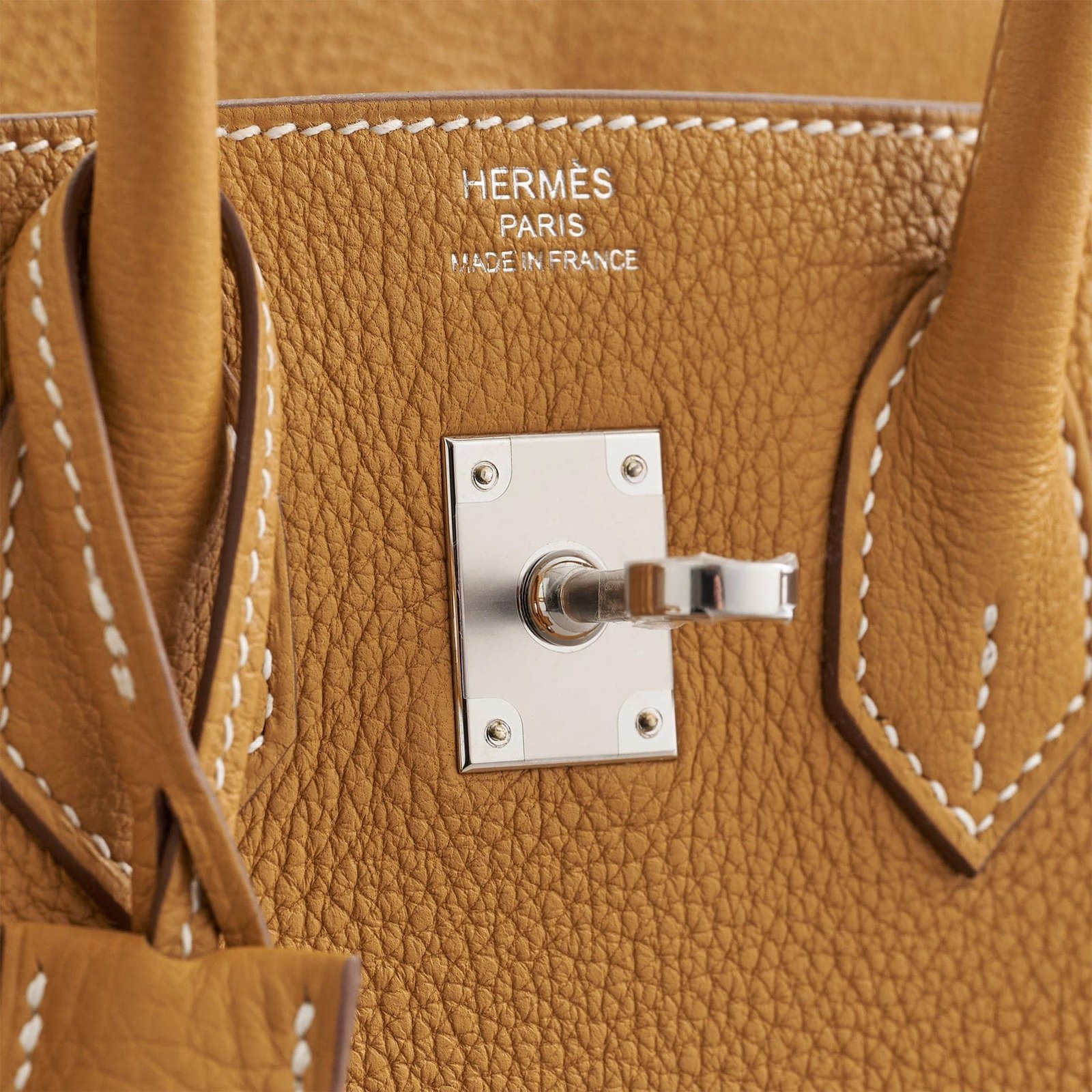 H**me5 Birkin 25 Togo Natural Sable Palladium Hardware