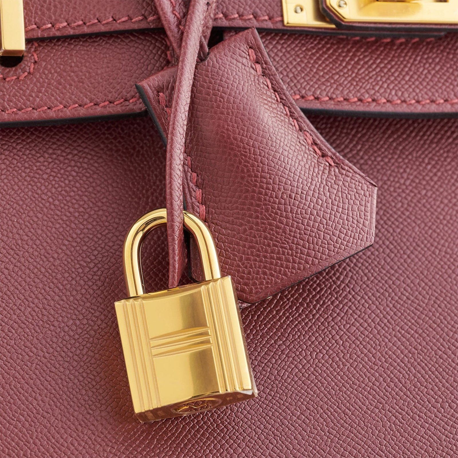 H**me5 Birkin 25 Veau Madame Rouge H Gold Hardware