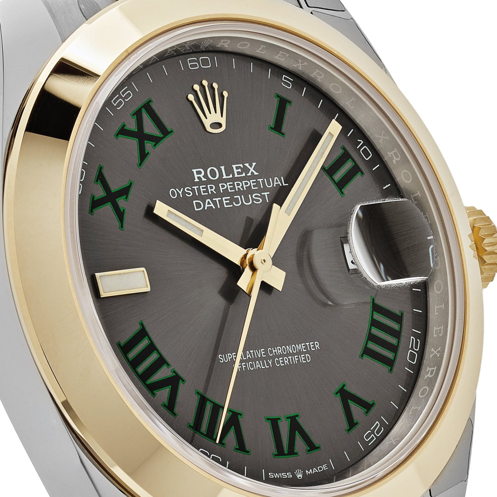 R01ex Datejust 41 126303 ‘Wimbledon’ Yellow Gold Stainless Steel Slate Dial (2020)
