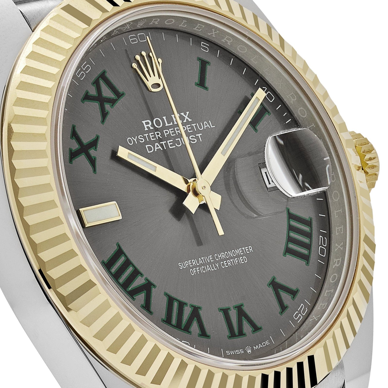 R01ex Datejust 41 126333 ‘Wimbledon’ Yellow Gold Stainless Steel Slate Jubilee (2025)