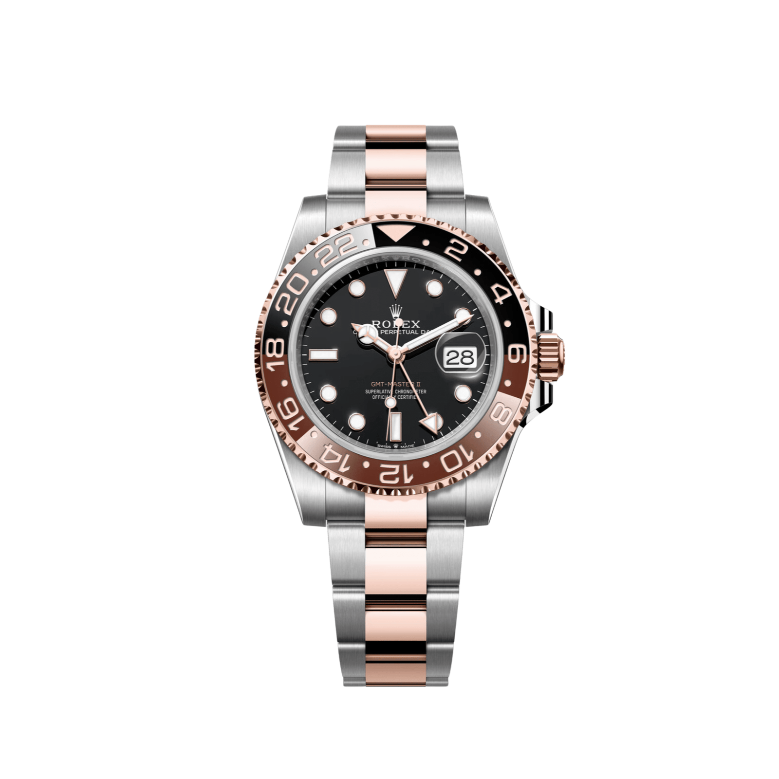 R01ex GMT-Master II 126711CHNR ‘Root Beer’ Rose Gold Stainless Black Dial (2023)