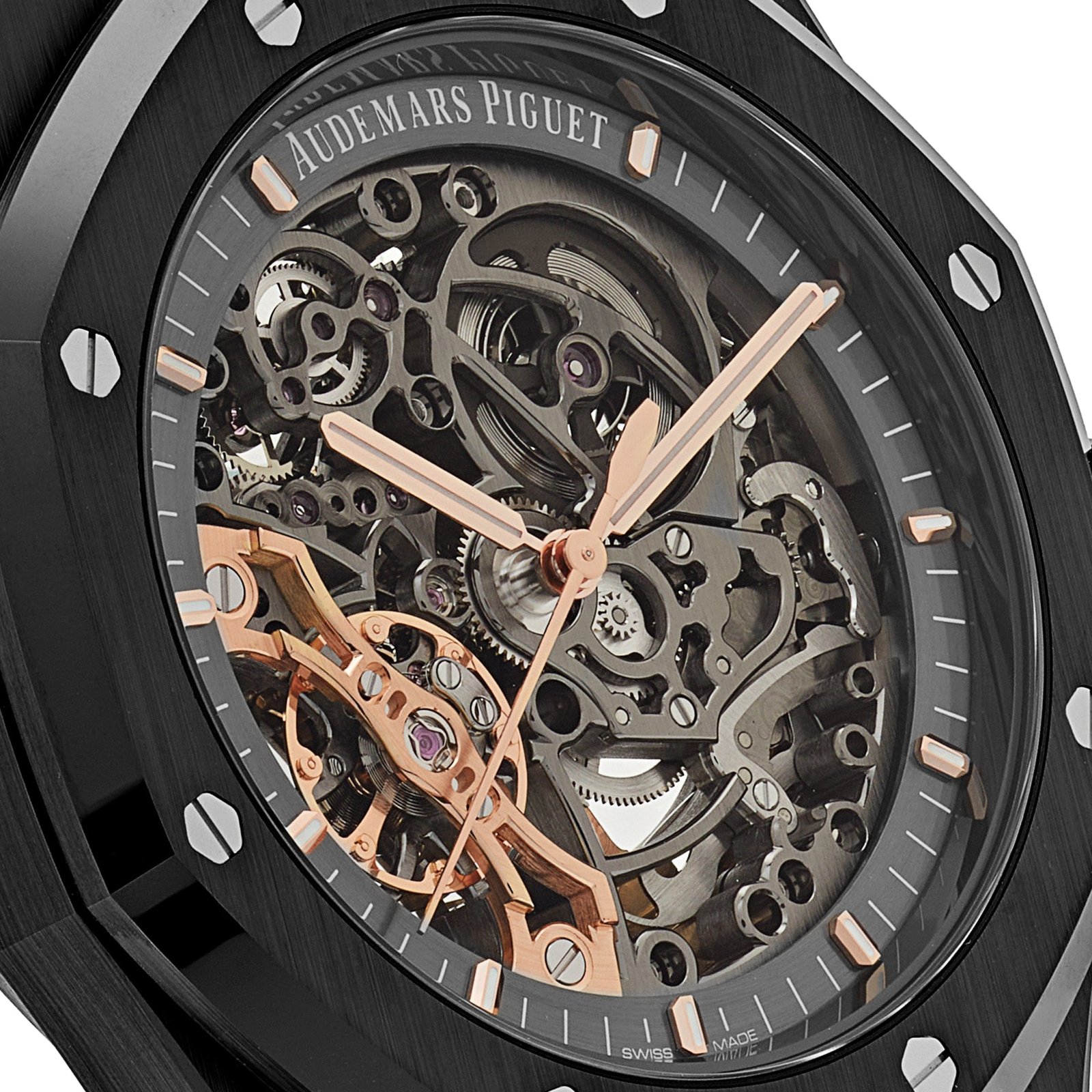 Audemars P1g*et Royal Oak 15416CE.OO.1225CE.01 Double Balance Wheel Openworked Black Ceramic (2020)
