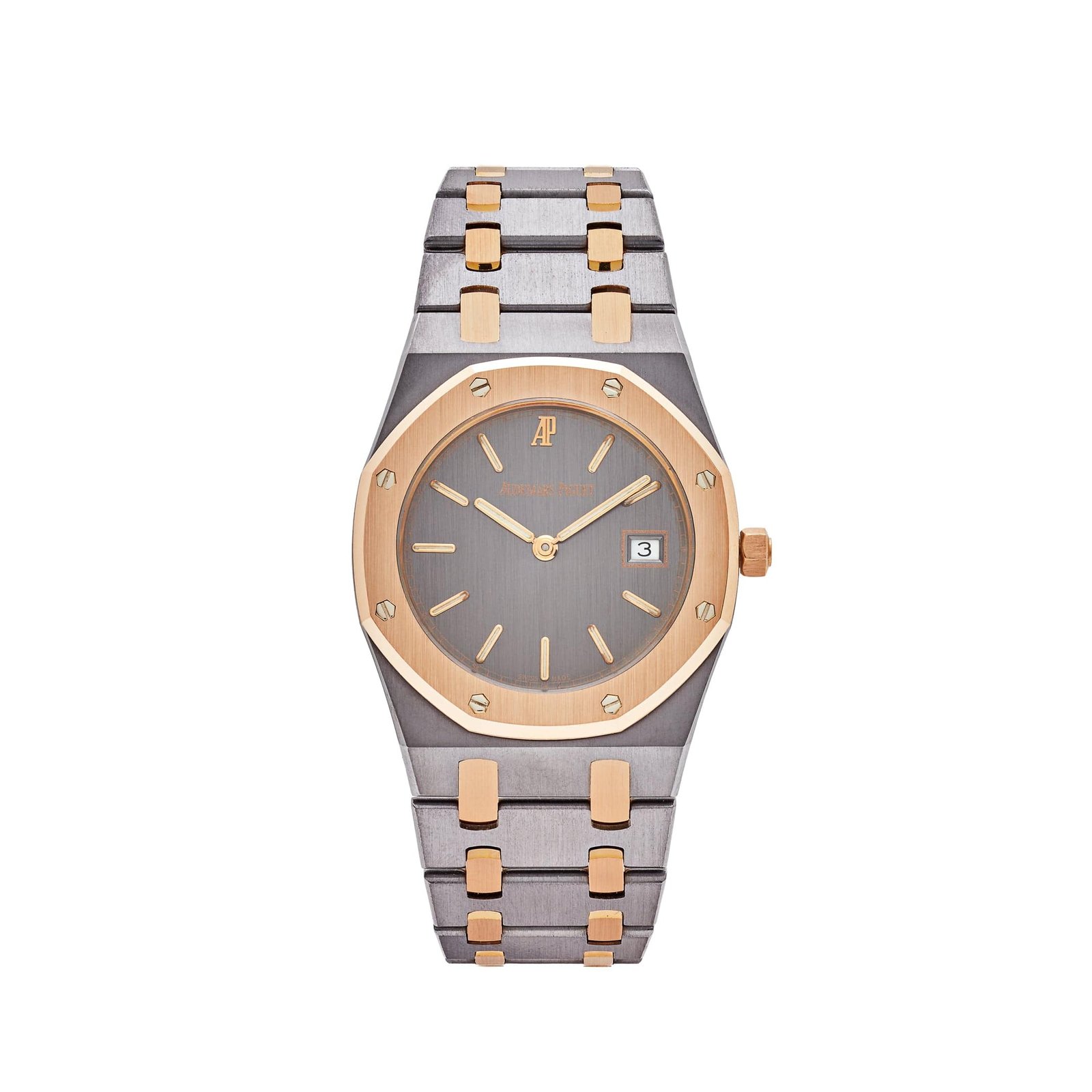 Audemars P1g*et Royal Oak 56175TR.0.0789TR ‘Ladies’ Two-Toned Tantalum Rose Gold Slate Dial