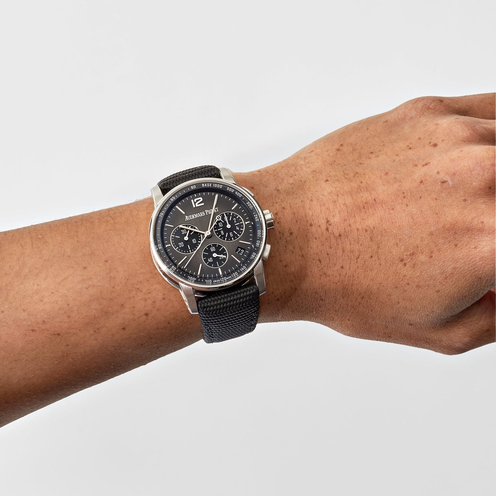 Audemars P1g*et Code 11.59 26393NB.OO.A002KB.01 Selfwinding Chronograph Black Ceramic White Gold Grey Dial