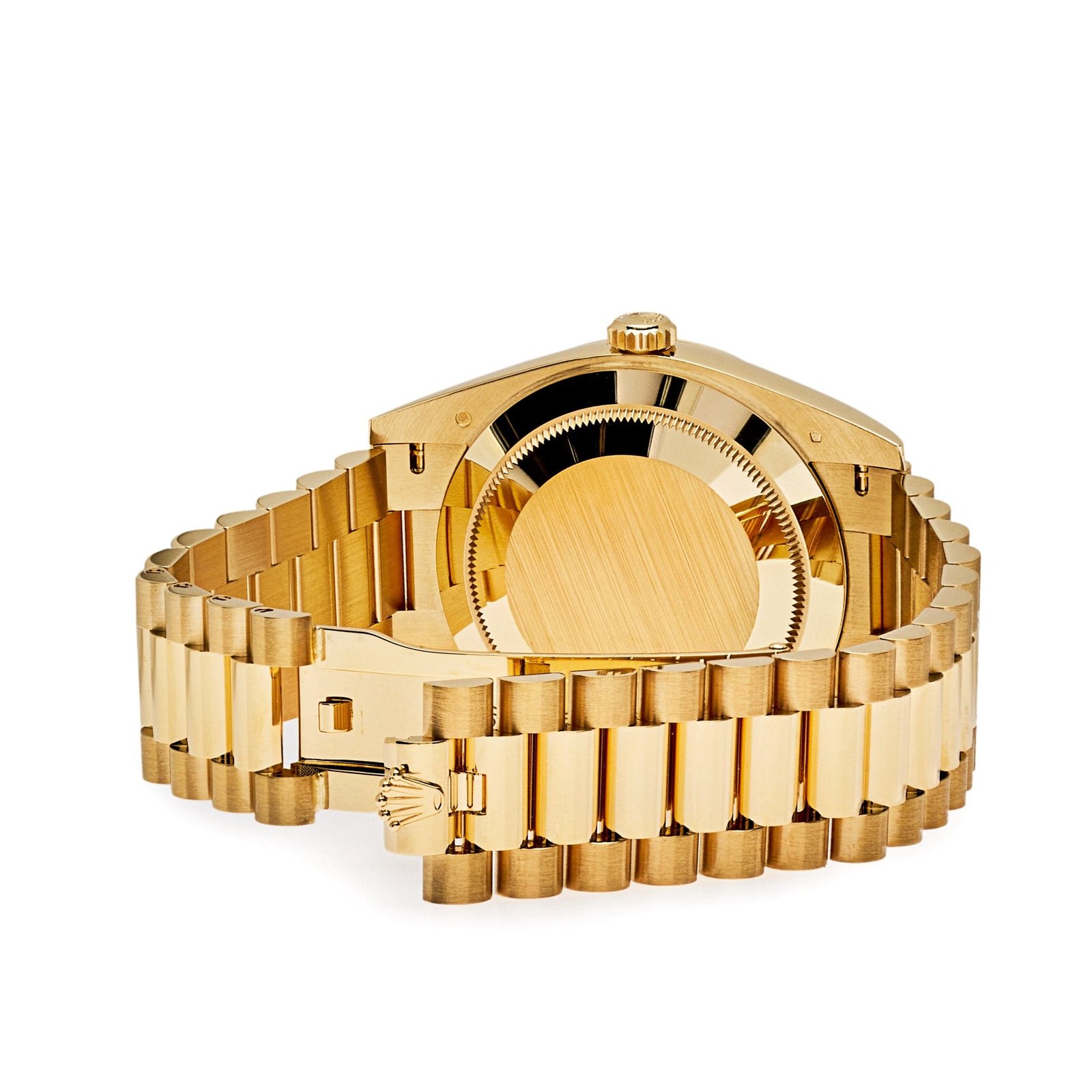 R01ex Day-Date 40 228238 Yellow Gold Black Diagonal Motif Dial
