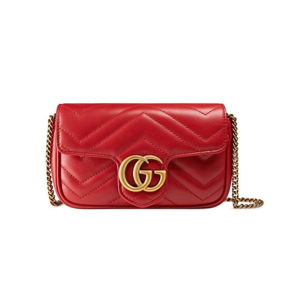 Gvc*1 Marmont matelasse leather S*per mini bag