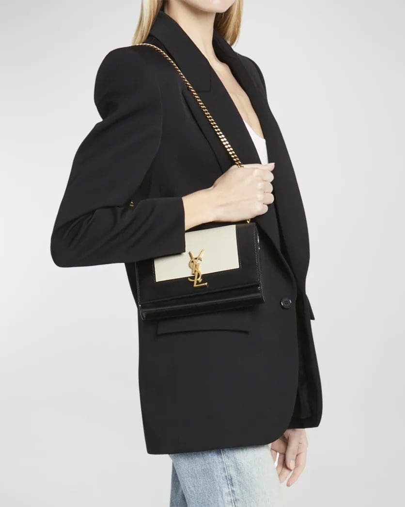 Sa1nt Lau*nt Kate Small Y51 Crossbody Bag in Smooth Leather