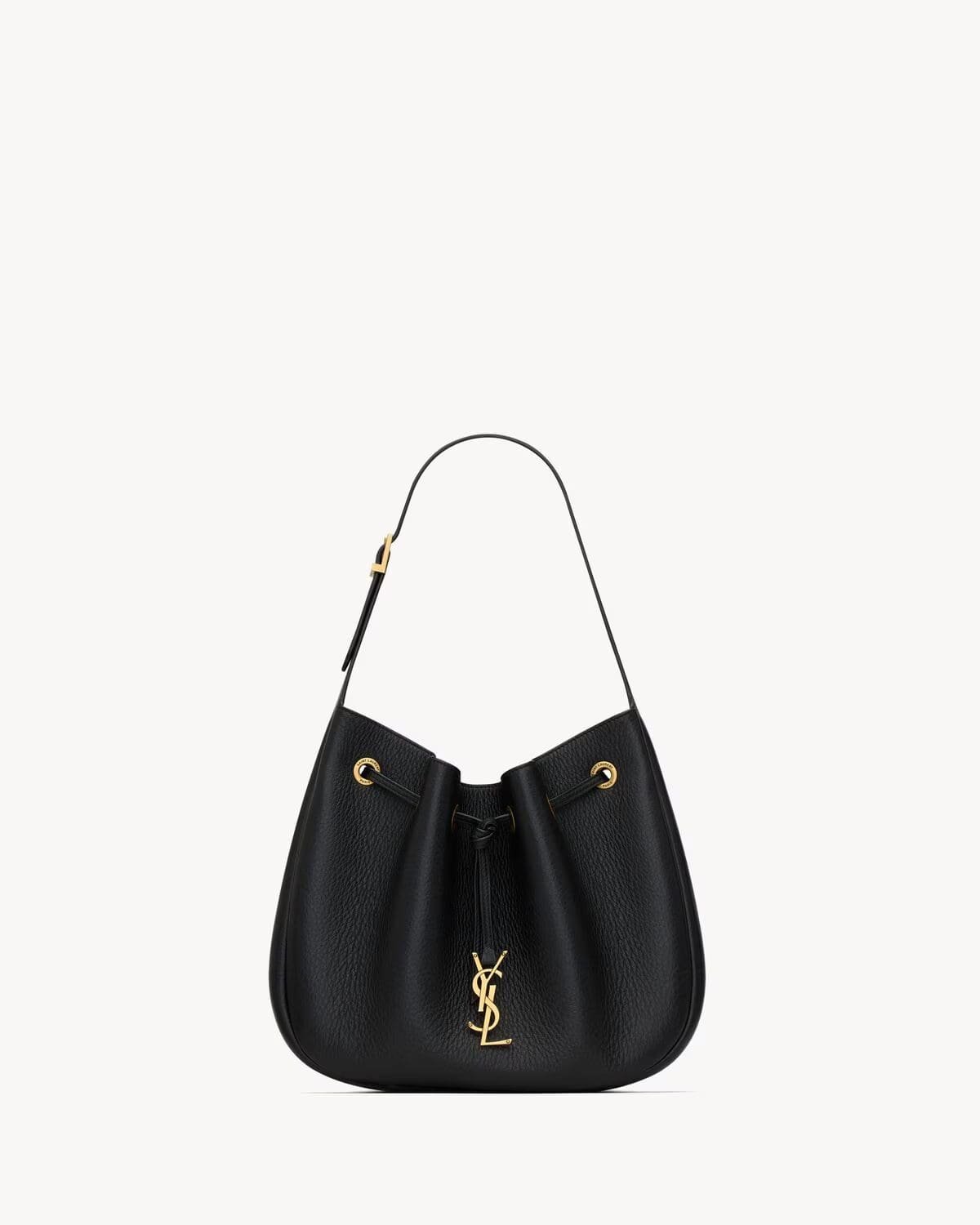Sa1nt Lau*nt PARIS VII small hobo in grained leather