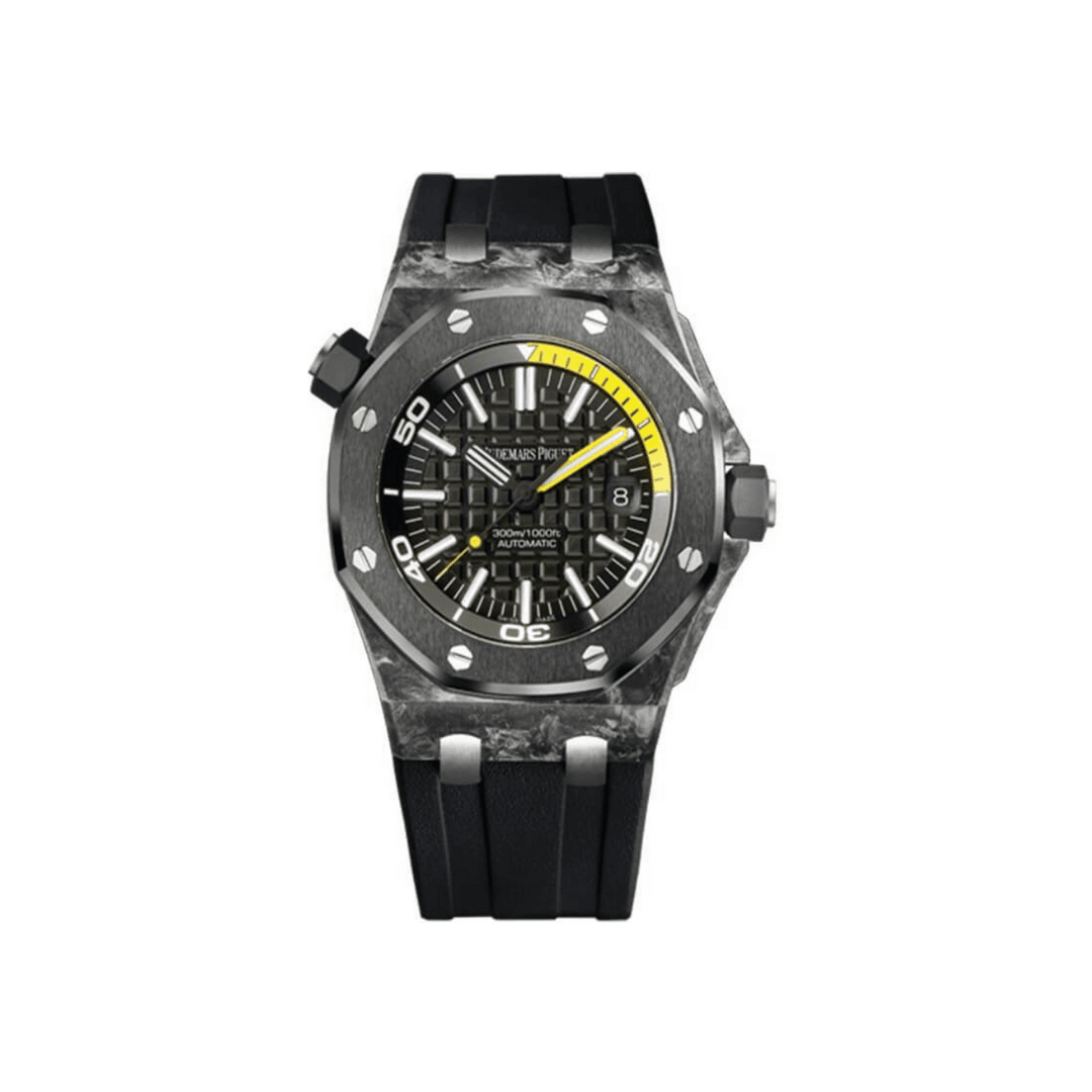 Audemars P1g*et Royal Oak Offshore 15706AU.00.A002CA.01 Diver Black Carbon Black Dial