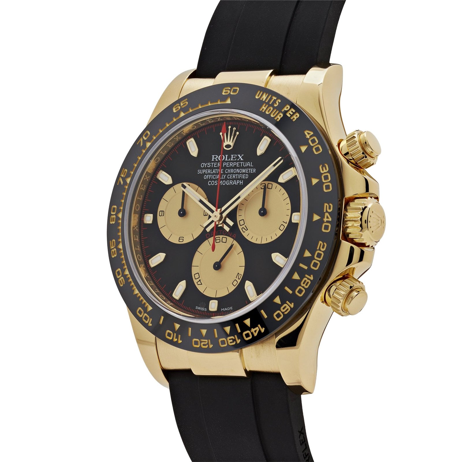 R01ex Daytona 116518LN ‘Paul Newman’ Yellow Gold Black Dial (2017)