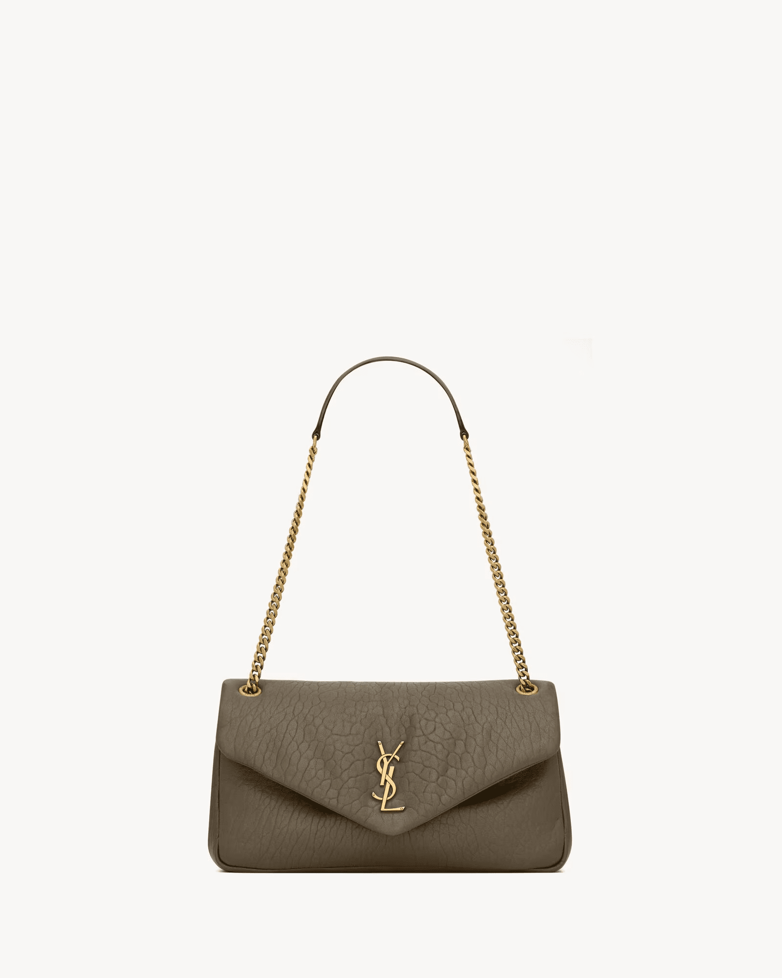 Sa1nt Lau*nt CALYPSO medium in grained lambskin