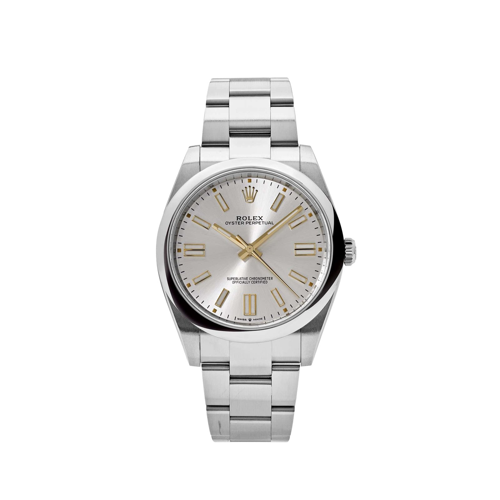 R01ex Oyster Perpetual 41 124300 Stainless Steel Silver Dial (2024)